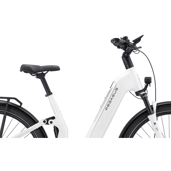 Pegasus Premio Evo FS 10 Lite elektromos kerékpár komfort vázzal fehér színben