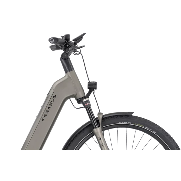 Pegasus Premio Evo FS 10 Lite elektromos kerékpár komfort vázzal szürke színben
