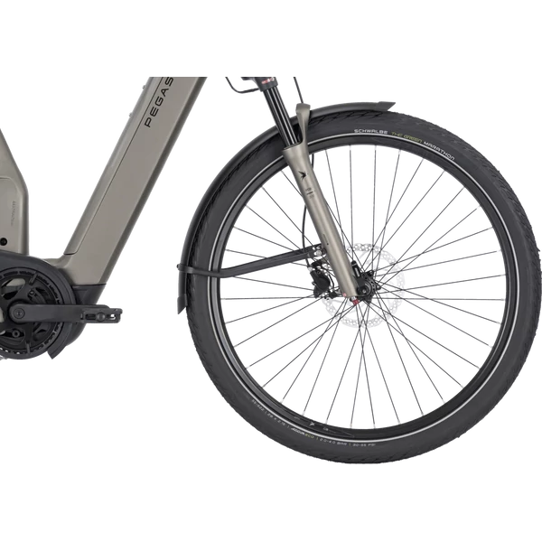 Pegasus Premio Evo FS 10 Lite elektromos kerékpár komfort vázzal szürke színben