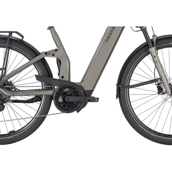 Pegasus Premio Evo FS 10 Lite elektromos kerékpár komfort vázzal szürke színben
