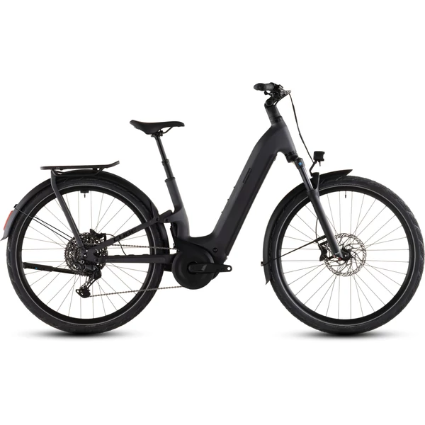 CUBE Kathmandu Hybrid ONE11 HPC Pro elektromos kerékpár komfort vázzal, fekete színben