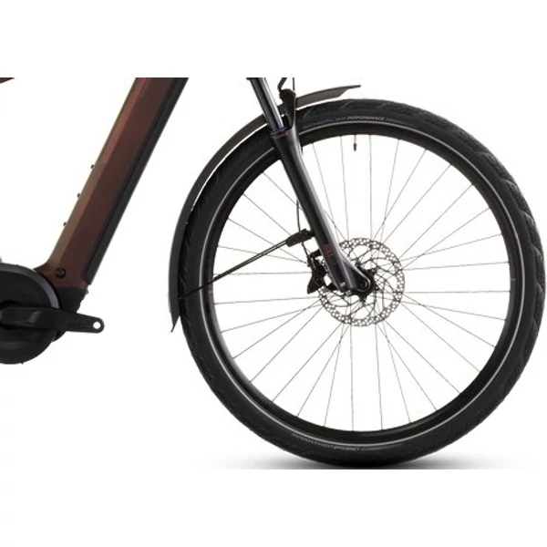 CUBE Kathmandu Hybrid Pro 800 elektromos kerékpár férfi vázzal barna színben