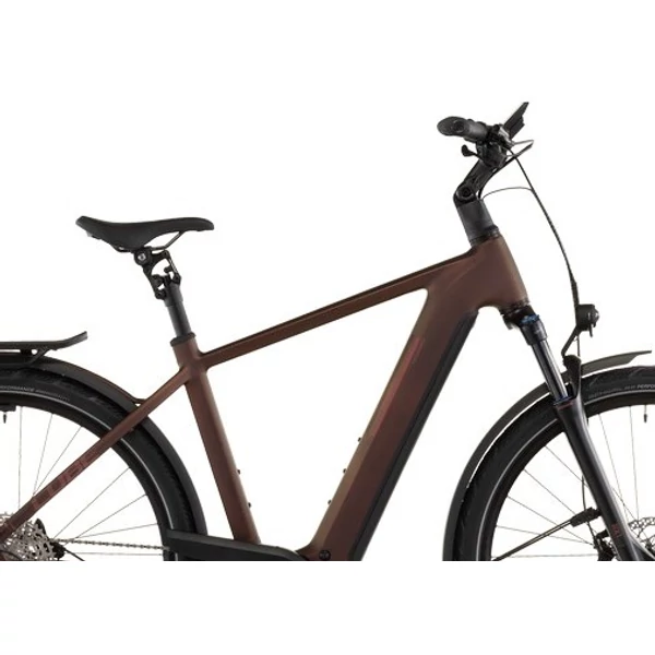 CUBE Kathmandu Hybrid Pro 800 elektromos kerékpár férfi vázzal barna színben