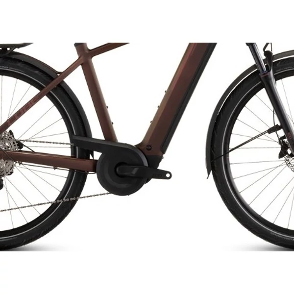 CUBE Kathmandu Hybrid Pro 800 elektromos kerékpár férfi vázzal barna színben