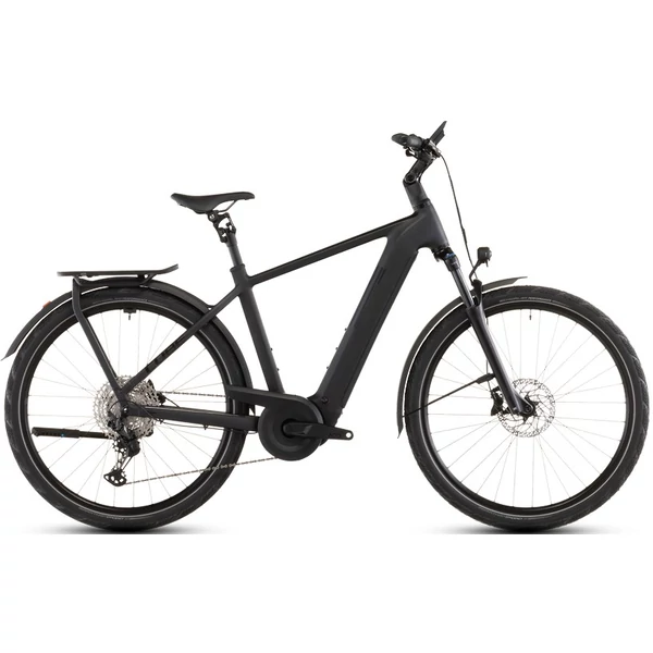CUBE Kathmandu Hybrid Pro 800 elektromos kerékpár férfi vázzal fekete színben