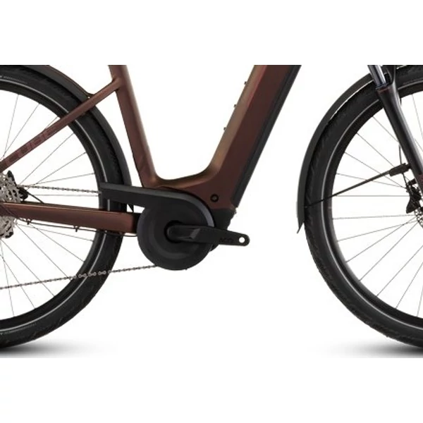 CUBE Kathmandu Hybrid Pro 800 elektromos kerékpár komfort vázzal barna színben