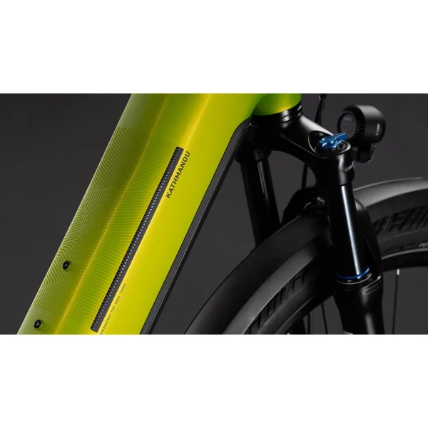 CUBE Kathmandu Hybrid Pro 800 elektromos kerékpár komfort vázzal zöld színben