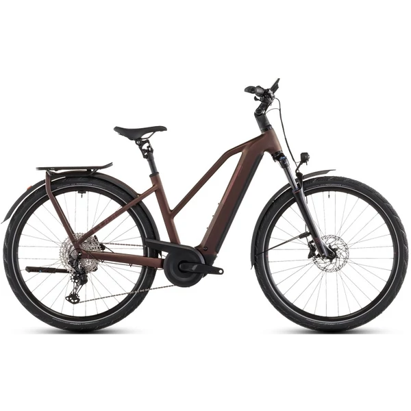 CUBE Kathmandu Hybrid Pro 800 elektromos kerékpár női vázzal barna színben