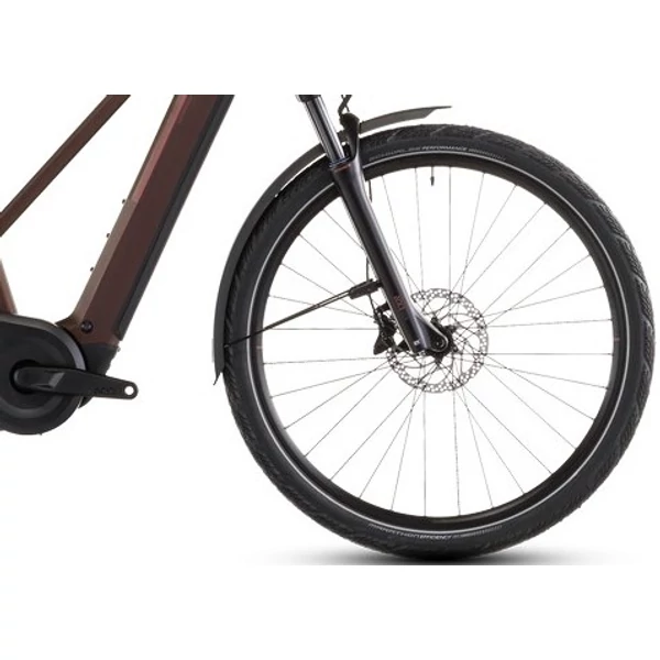 CUBE Kathmandu Hybrid Pro 800 elektromos kerékpár női vázzal barna színben