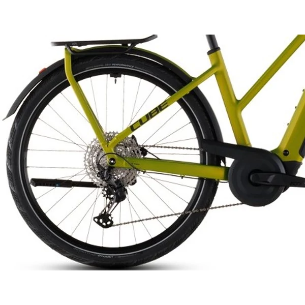 CUBE Kathmandu Hybrid Pro 800 elektromos kerékpár női vázzal zöld színben