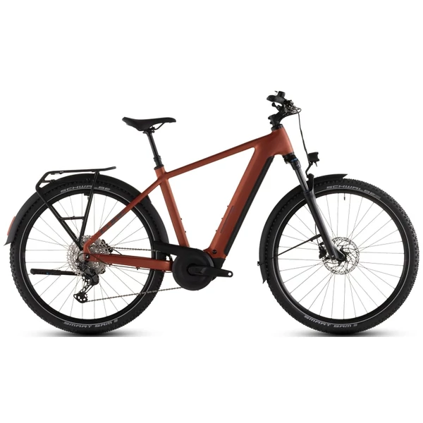 CUBE Nuride Hybrid Pro 600 elektromos kerékpár férfi vázzal piros színben
