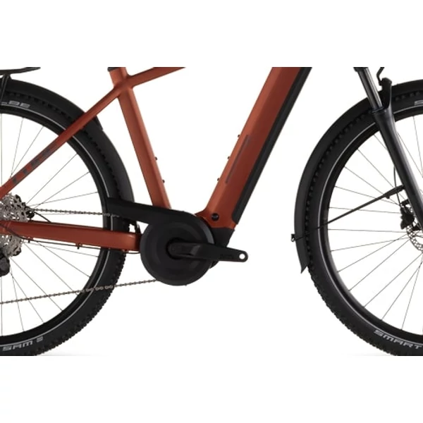 CUBE Nuride Hybrid Pro 600 elektromos kerékpár férfi vázzal piros színben