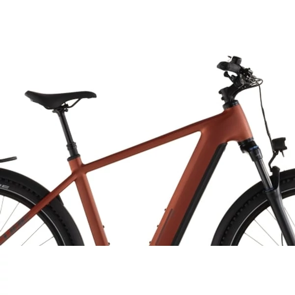 CUBE Nuride Hybrid Pro 600 elektromos kerékpár férfi vázzal piros színben