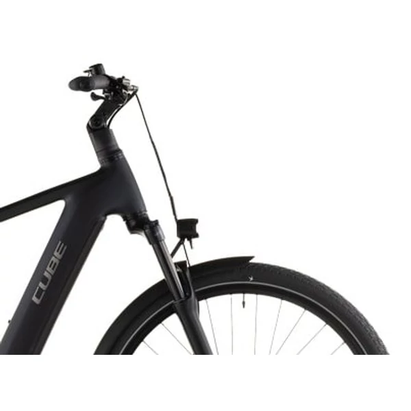 Cube Touring Hybrid ONE 600 elektromos kerékpár férfi vázzal fekete színben