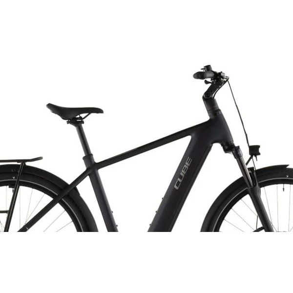 Cube Touring Hybrid ONE 600 elektromos kerékpár férfi vázzal fekete színben