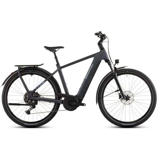 CUBE Kathmandu Hybrid ONE 800 elektromos kerékpár férfi vázzal szürke színben