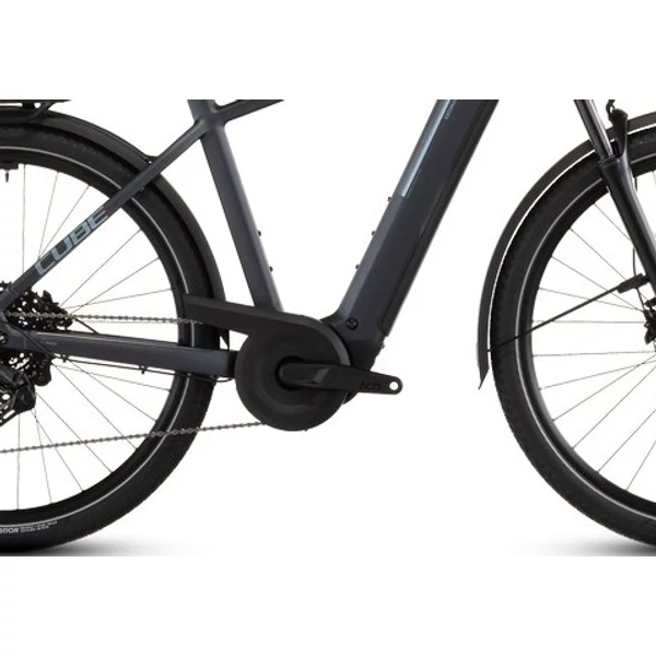 CUBE Kathmandu Hybrid ONE 800 elektromos kerékpár férfi vázzal szürke színben