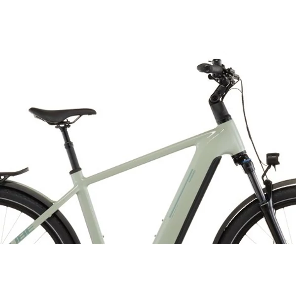 CUBE Kathmandu Hybrid ONE 800 elektromos kerékpár férfi vázzal világoszöld színben