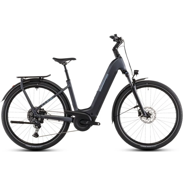 CUBE Kathmandu Hybrid ONE 800 elektromos kerékpár komfort vázzal szürke színben