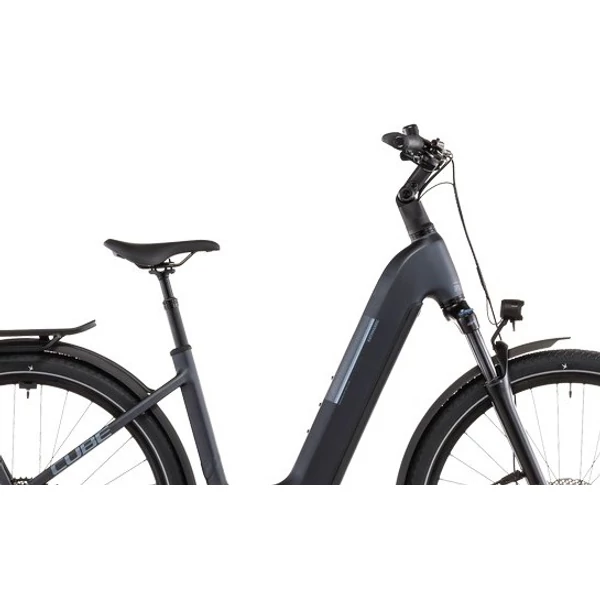 CUBE Kathmandu Hybrid ONE 800 elektromos kerékpár komfort vázzal szürke színben