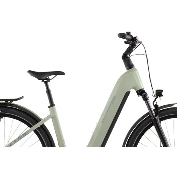 CUBE Kathmandu Hybrid ONE 800 elektromos kerékpár komfort vázzal világoszöld színben