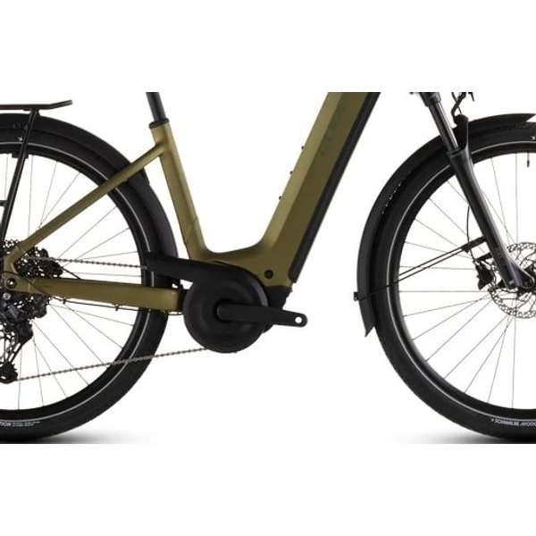 CUBE Touring Hybrid Pro 800 elektromos kerékpár komfort vázzal arany színben