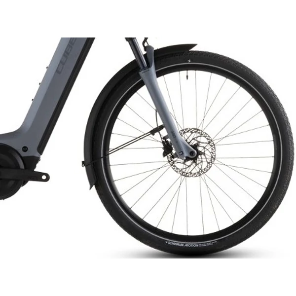 CUBE Touring Hybrid Pro 800 elektromos kerékpár komfort vázzal szürke színben