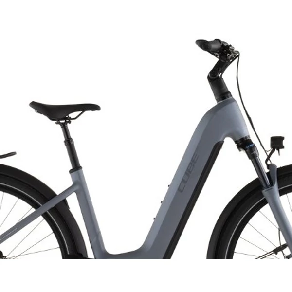 CUBE Touring Hybrid Pro 800 elektromos kerékpár komfort vázzal szürke színben
