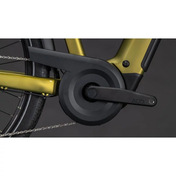 CUBE Touring Hybrid Pro 800 elektromos kerékpár női vázzal arany színben