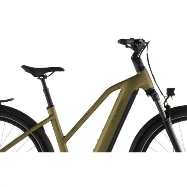 CUBE Touring Hybrid Pro 800 elektromos kerékpár női vázzal arany színben
