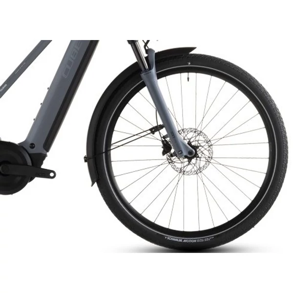 CUBE Touring Hybrid Pro 800 elektromos kerékpár női vázzal szürke színben