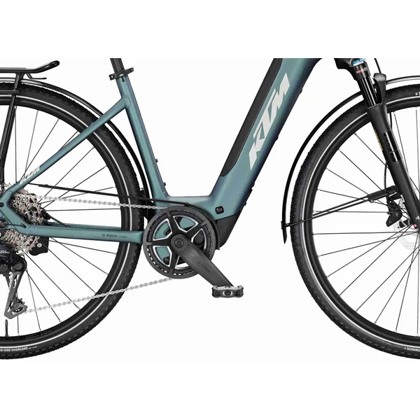 KTM Macina Sport SX 10 elektromos kerékpár komfort vázzal kék színben