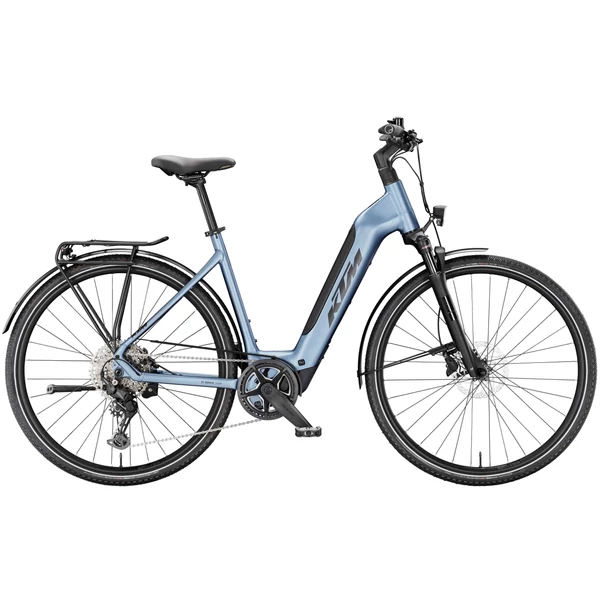 KTM Macina Sport SX 20 elektromos kerékpár komfort vázzal kék színben