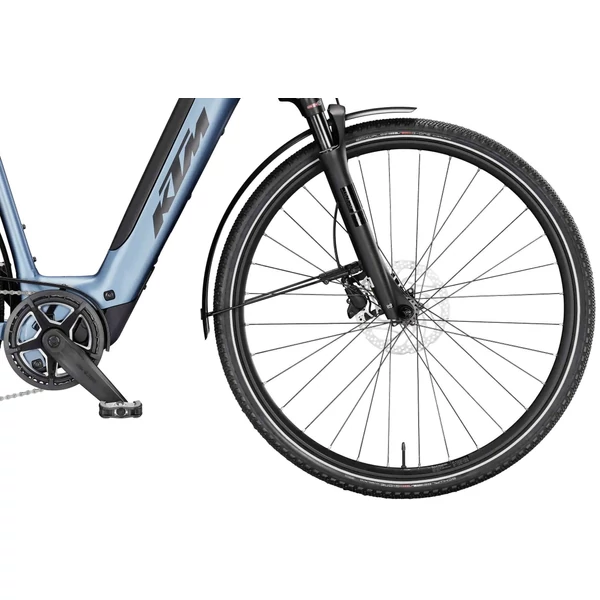 KTM Macina Sport SX 20 elektromos kerékpár komfort vázzal kék színben