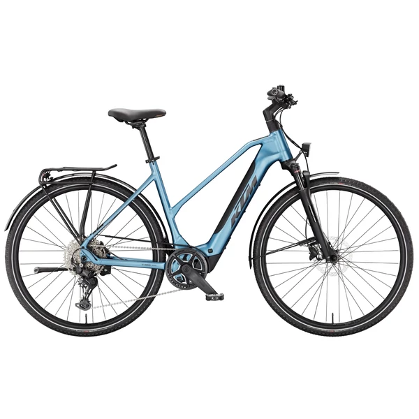 KTM Macina Sport SX 20 elektromos kerékpár női vázzal kék színben