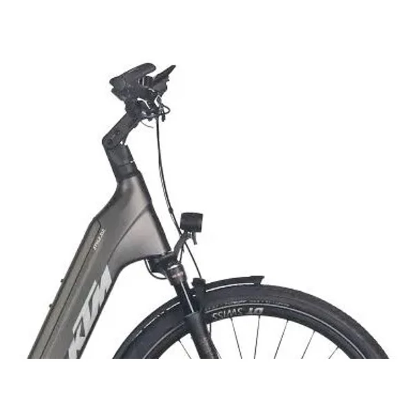 KTM Macina Style 810 elektromos kerékpár szürke színben komfort vázzal