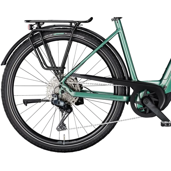 KTM Macina Style 820 elektromos kerékpár zöld színben komfort vázzal