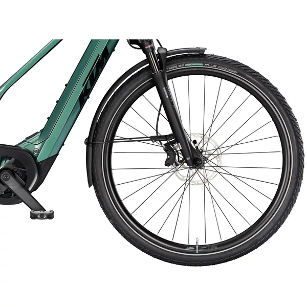 KTM Macina Style 820 elektromos kerékpár zöld színben női vázzal