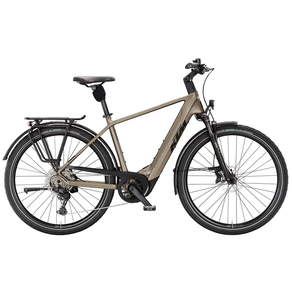 KTM Macina Style 830 elektromos kerékpár férfi vázzal barna színben