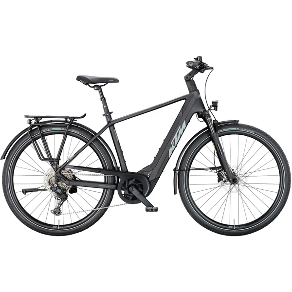 KTM Macina Style 840 elektromos kerékpár férfi vázzal fekete színben