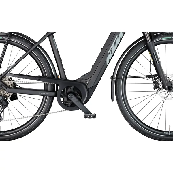 KTM Macina Style 840 elektromos kerékpár férfi vázzal fekete színben