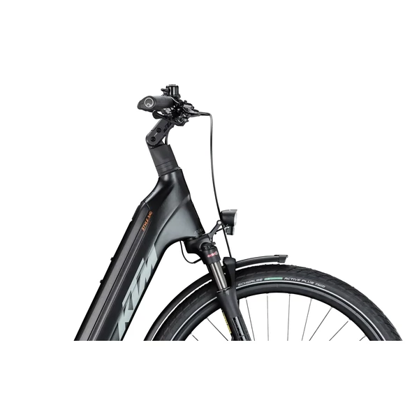 KTM Macina Style 840 elektromos kerékpár komfort vázzal fekete színben