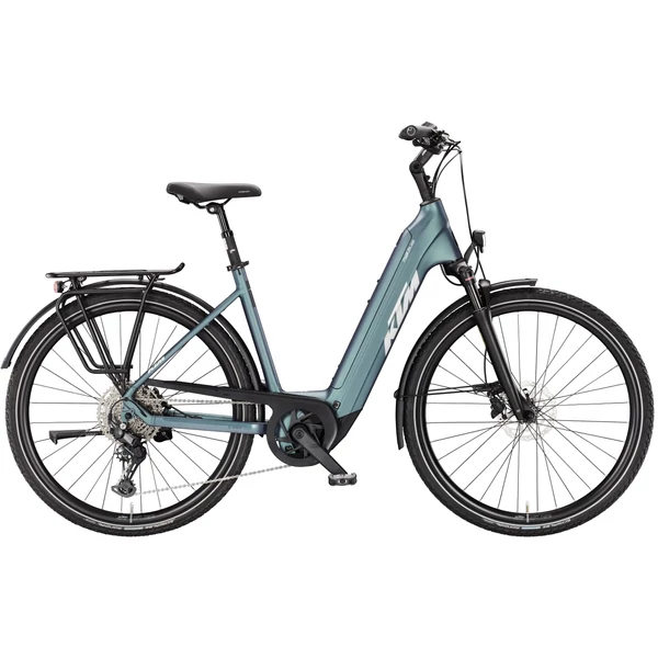 KTM Macina Tour PX 610 elektromos kerékpár komfort vázzal kék színben