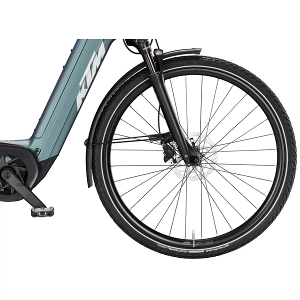 KTM Macina Tour PX 610 elektromos kerékpár komfort vázzal kék színben