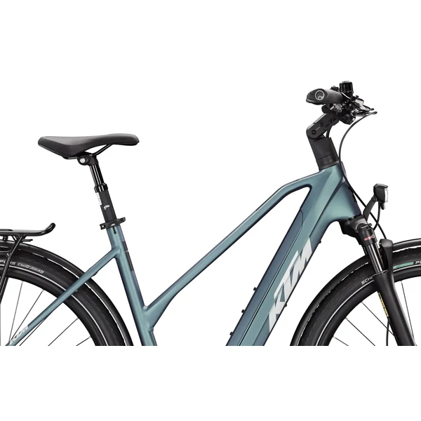 KTM Macina Tour PX 610 elektromos kerékpár női vázzal kék színben