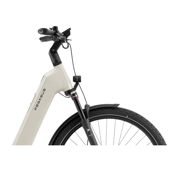 PEGASUS Estremo Evo 12 Lite elektromos kerékpár komfort vázzal szürke színben