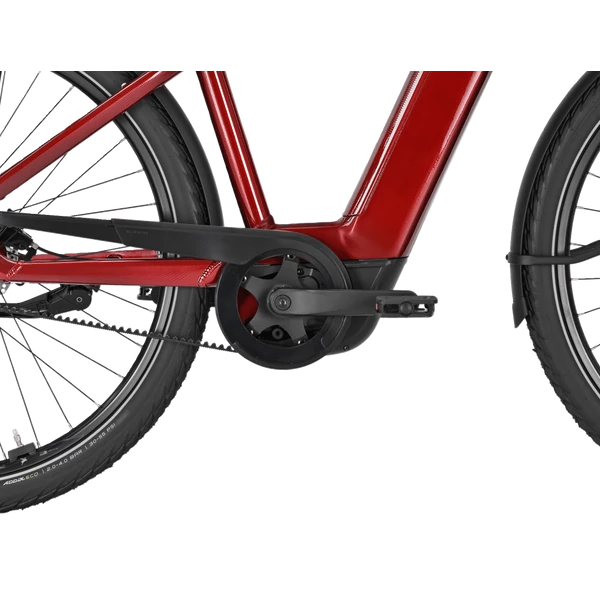 PEGASUS Premio Evo 5F Belt elektromos kerékpár (800Wh, fire red)