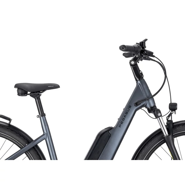 PEGASUS Solero E5F Belt elektromos kerékpár (545Wh, dark chrome silver)