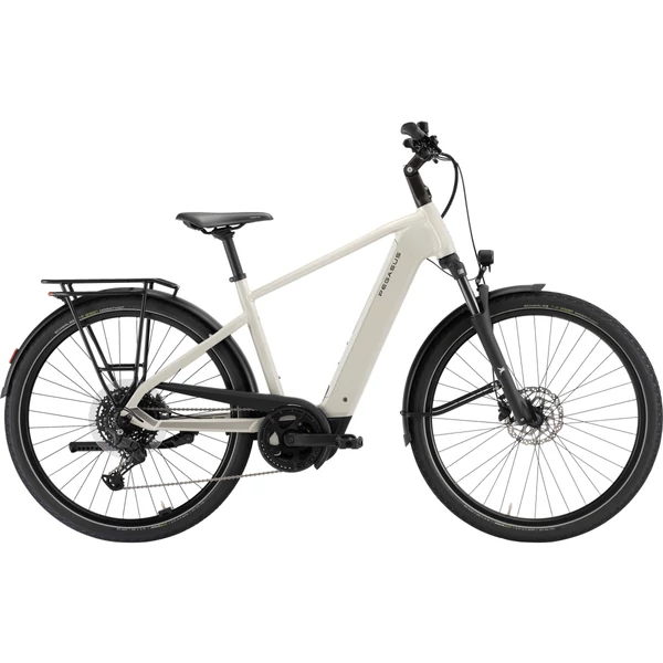 PEGASUS Solero Evo 10 elektromos kerékpár férfi vázzal szürke színben
