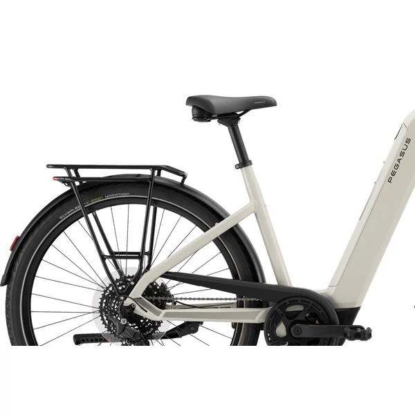PEGASUS Solero Evo 10 elektromos kerékpár komfort vázzal szürke színben